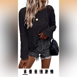 Chic Black Knit Top